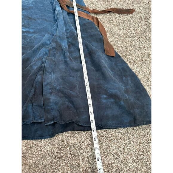 Anthropologie Cloth & Stone Perla Tie-Dye Maxi Shirtdress Belted Western Boho M - Picture 5 of 10